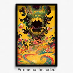 Mexican Movie Poster - Bubbly Entrance (Mexico Psychedelic Art Retro Film Print)