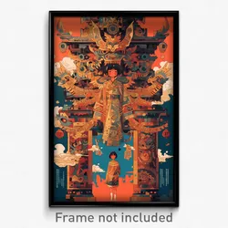 Indonesian Movie Poster - Girl Feeling Vigilance, Unique Clothes Lift (Print)