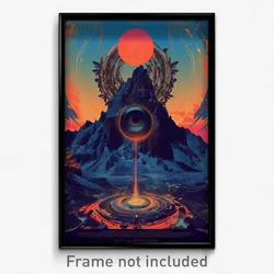 Icelandic Movie Poster - Murky Meander (Iceland Retro Film Art Print)