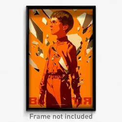 Russian Movie Poster - Boy Feeling Obstinate, Colorless Orange Bodysuit (Print)