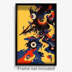 Greek Movie Poster - Rubbery Darkness (Greece Psychedelic Art Retro Film Print)