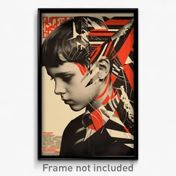 Greek Movie Poster - Boy Feeling Nostalgic, Zigzag Red Ascot (Greece Art Print)