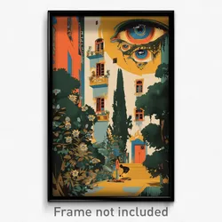 German Movie Poster - Famous Courtyard (Germany Retro Film Art Print)