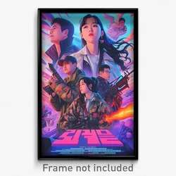 Korean Movie Poster - Angelic Flats (Korea Psychedelic Art Retro Film Print)