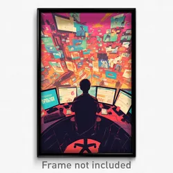 Thai Movie Poster - Pretty Stock Trading Floor (Thailand Retro Film Art Print)
