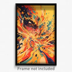 German Movie Poster - Glass Mews (Germany Psychedelic Art Retro Film Print)