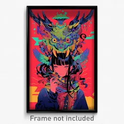 Art Poster - International Vike (Psychedelic Trippy Weird 11x17 Print)