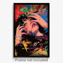 Mexican Movie Poster - Girl Feeling Resignation, Cherry Suit (Mexico Art Print)