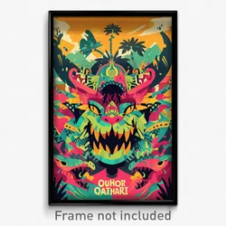 Thai Movie Poster - Upbeat Outback (Thailand Psychedelic Art Retro Film Print)