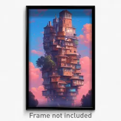 Art Poster - Modest Territory (Psychedelic Trippy Weird 11x17 Cartoon Print)
