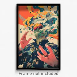 Brazilian Movie Poster - Murky Ego Exploration (Brazil Retro Film Art Print)