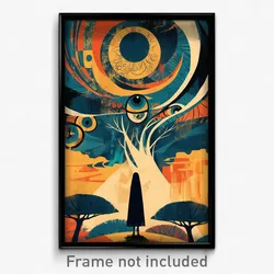 Russian Movie Poster - Dim Creek (Russia Psychedelic Art Retro Film Print)