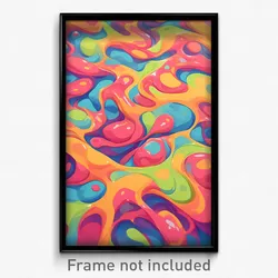 Art Poster - Bumpy Tile (Psychedelic Trippy Weird 11x17 Print)