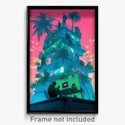Greek Movie Poster - Angelic Storage Room (Greece Retro Film Art Print)