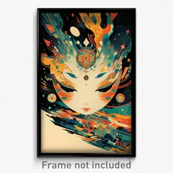 Thai Movie Poster - Gray Depths (Thailand Psychedelic Art Retro Film Print)