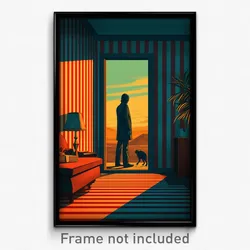 Russian Movie Poster - Striped Hotel Room (Russia Retro Film Art Print)