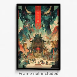 Chinese Movie Poster - Remote Catacombs (China Psychedelic Art Retro Film Print)