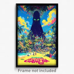 Spanish Movie Poster - Shadowy Cay (Spain Psychedelic Art Retro Film Print)