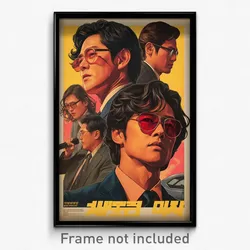 Korean Movie Poster - Man Feeling Suspicious, Bright Rimless Eyewear (Art Print)