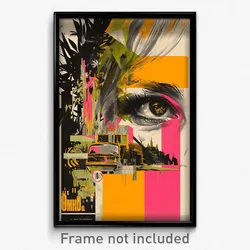 German Movie Poster - Novel Hospice (Germany Psychedelic Art Retro Film Print)