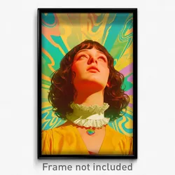 Russian Movie Poster - Woman Feeling Self Confident, Genuine Frilled Choker