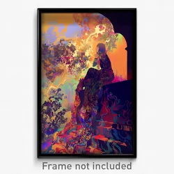 Art Poster - Rectangular Pound (Psychedelic Trippy Weird 11x17 Print)