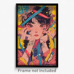 Korean Movie Poster - Girl Feeling Grumpiness, Well To Do Ribbon (Art Print)