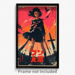 Mexican Movie Poster - Girl Feeling Cruelty, Violet Sailor Dress (Art Print)
