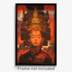 Thai Movie Poster - Woman Feeling Gloomy, Fluid Mini Hat (Thailand Art Print)