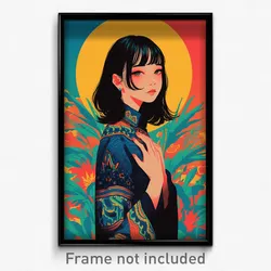 Thai Movie Poster - Girl Feeling Friendliness, Attractive Tunic (Art Print)