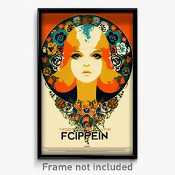 French Movie Poster - Quaint Circle (France Psychedelic Art Retro Film Print)