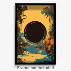 German Movie Poster - Bronze Sinkhole (Germany Psychedelic Art Retro Film Print)