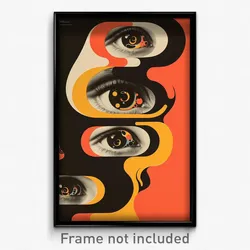 German Movie Poster - Mellow Mirror (Germany Psychedelic Art Retro Film Print)