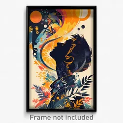Icelandic Movie Poster - Boy Feeling Enthusiasm, Colorless V Neck (Art Print)