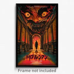 Thai Movie Poster - Haunted Hallway (Thailand Psychedelic Art Retro Film Print)