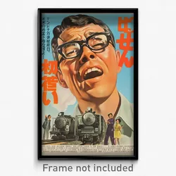 Japanese Movie Poster - Man Feeling Cheerfulness, Lively Grey Framed Eyewear