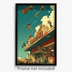 Mexican Movie Poster - Dramatic Comic Book Store (Mexico Retro Film Art Print)