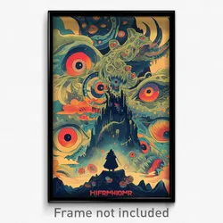 Icelandic Movie Poster - Flamboyant Hibernaculum (Iceland Retro Film Art Print)