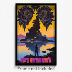 Icelandic Movie Poster - All Over The Place Nation (Iceland Film Art Print)