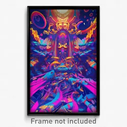 Art Poster - Coarse Trenches (Psychedelic Trippy Weird 11x17 Print)
