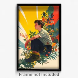 Brazilian Movie Poster - Boy Feeling Sadness, Well Worn Boots (Brazil Art Print)