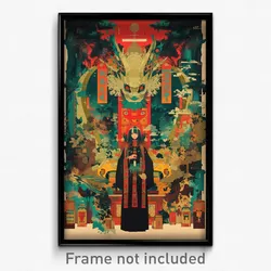 Vietnamese Movie Poster - Silent Hall (Vietnam Psychedelic Art Retro Film Print)
