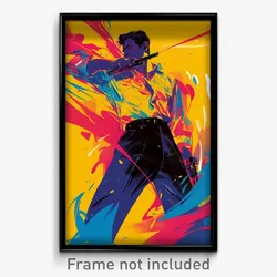 Bollywood Movie Poster - Man Feeling Uncertainty, Spanish Multicolored (Print)