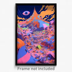Art Poster - Bumpy Tent (Psychedelic Trippy Weird 11x17 Print)