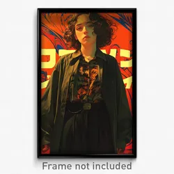 Hebrew Movie Poster - Woman Feeling Dispirited, Illustrious Collared Jacket