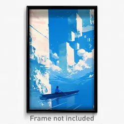 Art Poster - A Parallel Dimension Where Gravity Shifts Randomly