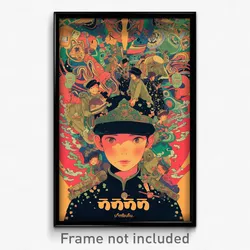 Thai Movie Poster - Boy Feeling Dread, Nifty Hat Bow (Thailand Film Art Print)