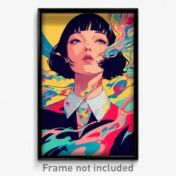 Vietnamese Movie Poster - Woman Feeling Agitation, White Pink Collar (Art Print)