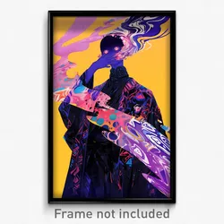 Art Poster - Dramatic Chest (Psychedelic Trippy Weird 11x17 Print)