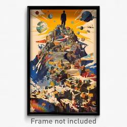 Icelandic Movie Poster - Big Town (Iceland Psychedelic Art Retro Film Print)